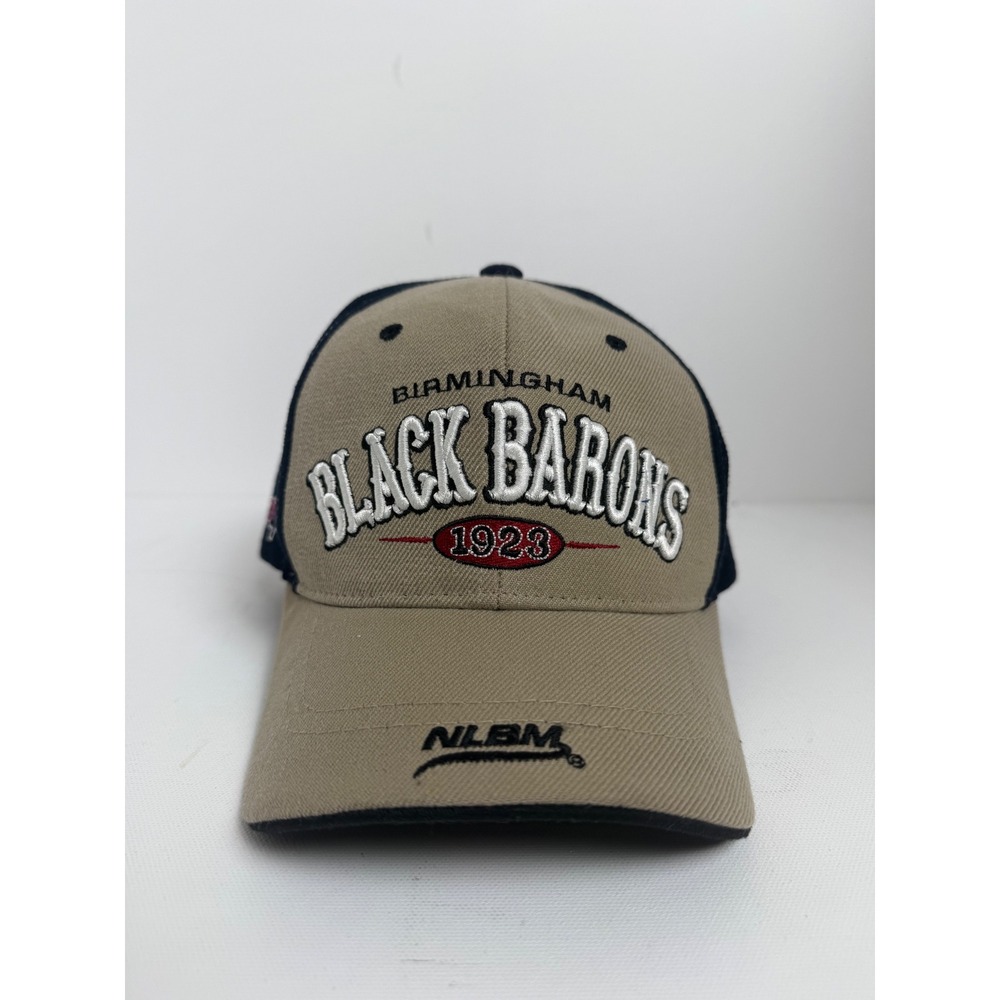 NLBM Birmingham Black Barons‎ Hat Negro League Baseball Cap Khaki Navy Hook